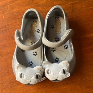 Silver glitter Cat Shoes for Toddler GUS
